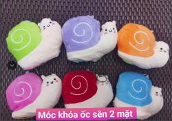 Móc khóa ốc sên 2 mặt 