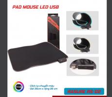 Lót chuột Pad  RS-02 - Led RGB - Full Box : 250x350x3mm 