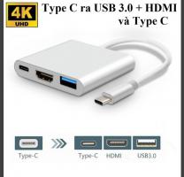 Cáp Chuyển Type-C ra HDMI/USB 3.0/Type-C 