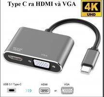 Cáp Chuyển Type-C ra HDMI và VGA 