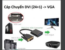 Cáp Chuyển DVI (24+1) ra VGA 