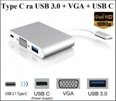 Cáp Chuyển Type-C ra USB 3.0/VGA/Type-C 